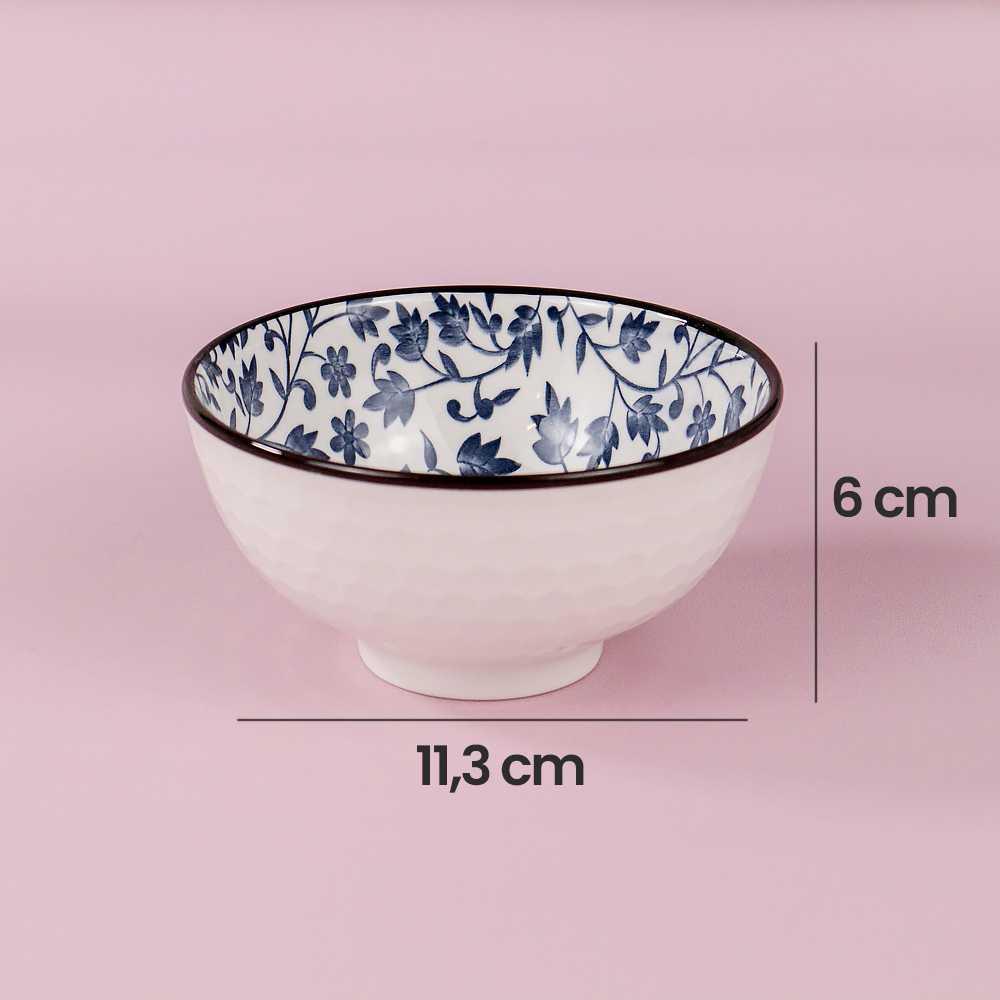 Mangkuk Keramik Bowl Japanese Style 6 PCS - TY-747 - White