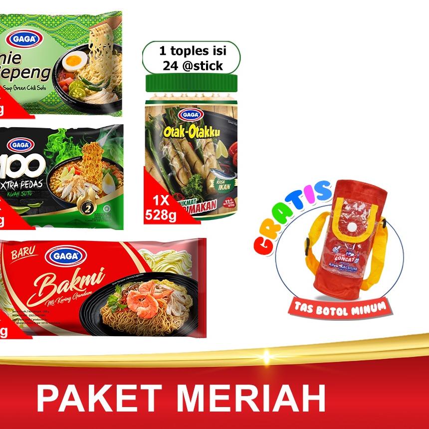 

➢ GAGA Kuah Soto Mie gepeng dan GAGA 100 dan Bakmi & 1 Toples otak otak (GG19) ➲