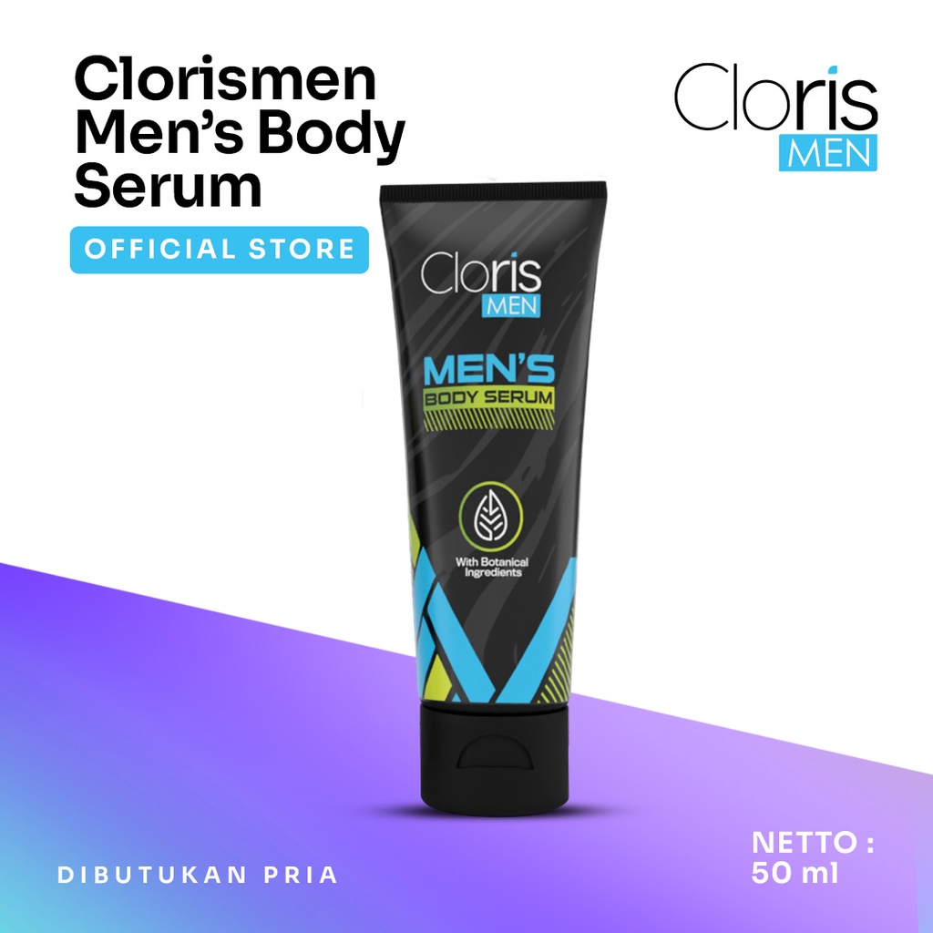 Clorismen MEN'S BODY SERUM Lotion Pemutih Badan Pria Meratakan Kulit Belang Kusam dan Melindungi dari Sinar Matahari