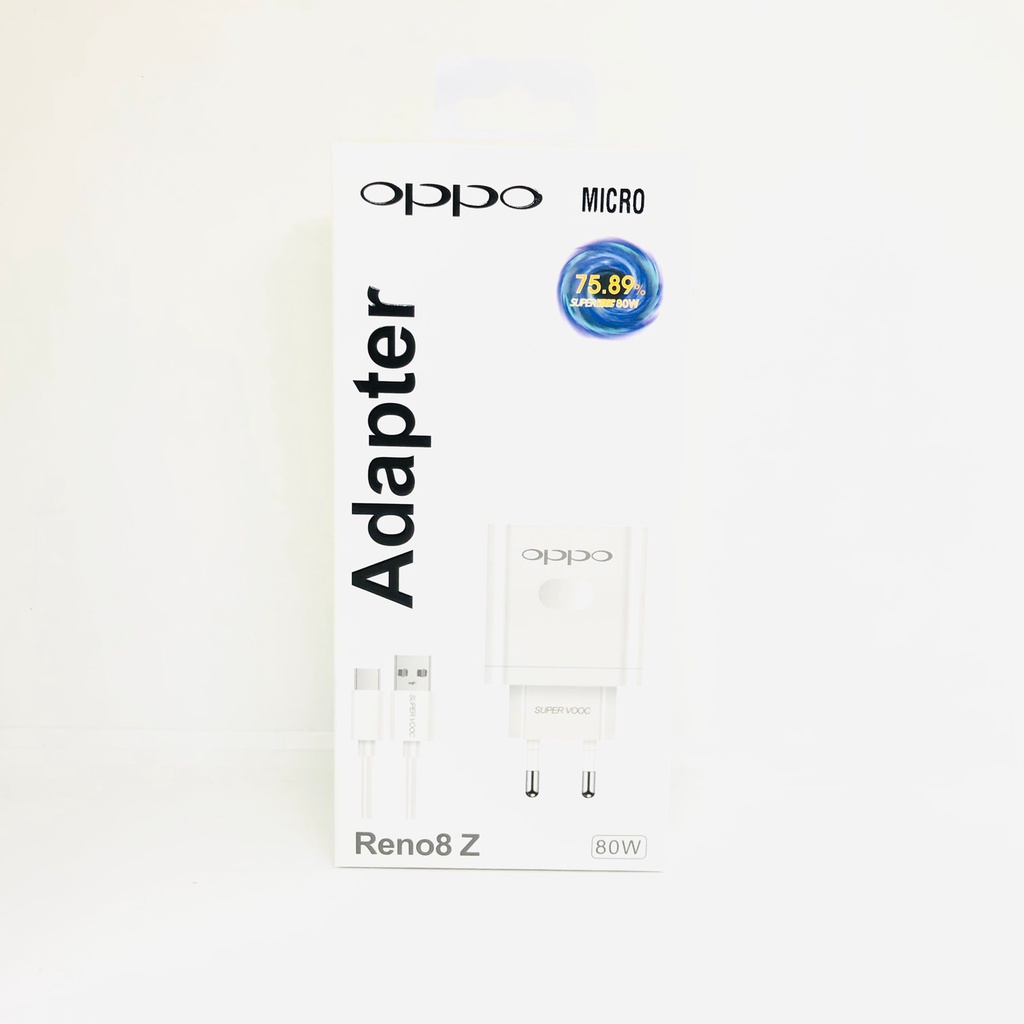 PROMO Charger Oppo Reno 8Z 80W Super Vooc Fast charging MICRO DAN TYPE-C BY SULTAN