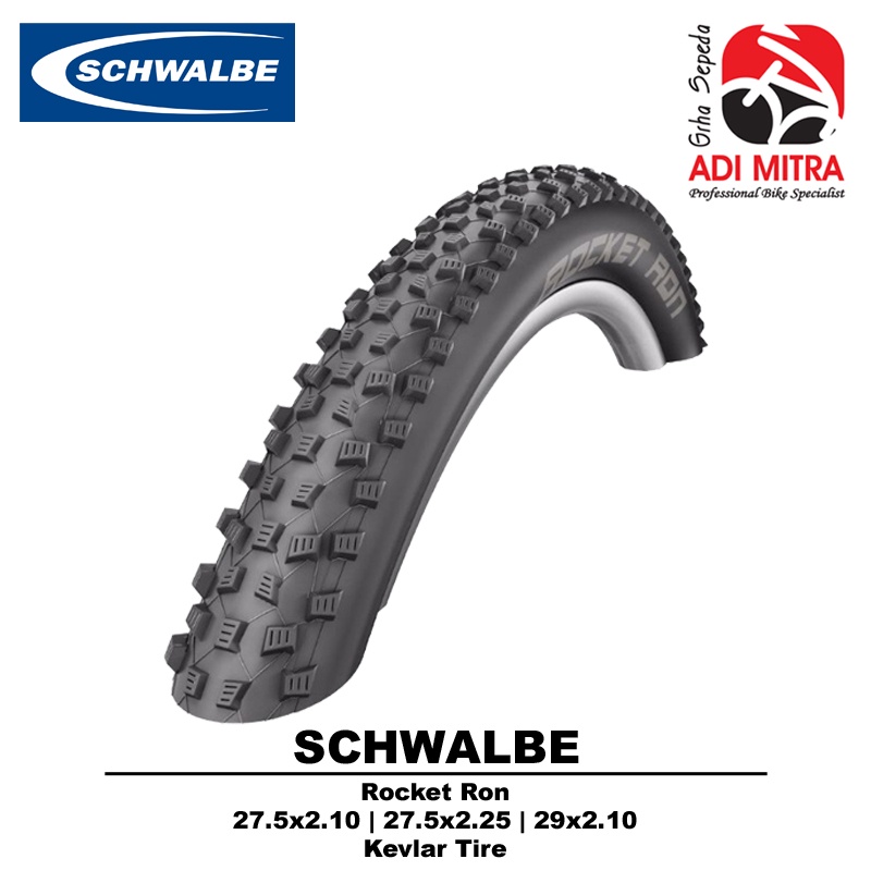 Schwalbe Rocket Ron 27.5 / 29 Inch Kevlar Tire Ban Luar Sepeda MTB