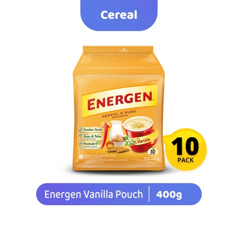 

ENERGEN VANILA SEREAL DAN SUSU 1 RENCENG 10 PCS