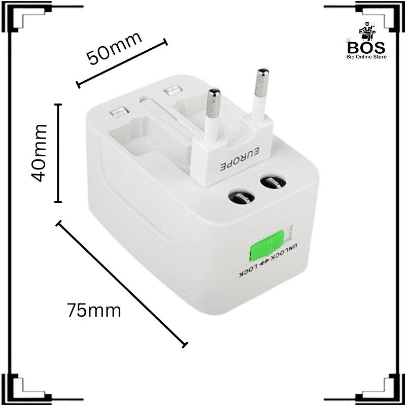 BOS TRAVEL ADAPTOR INTERNASIONAL COLOKAN UNIVERSAL / ADAPTER STEKER COLOKAN LISTRIK