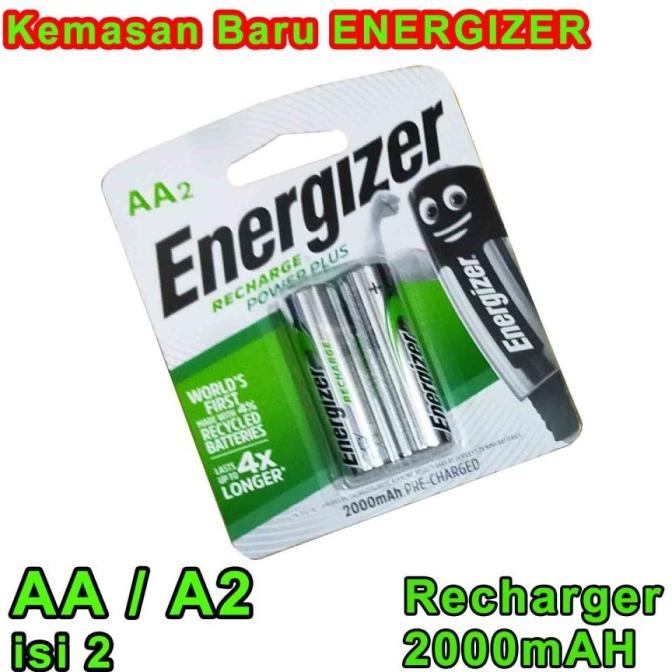 Baterai AA 2000 mAh ENERGIZER CHARGE Batre A2 Isi Ulang 2000mAh NH15