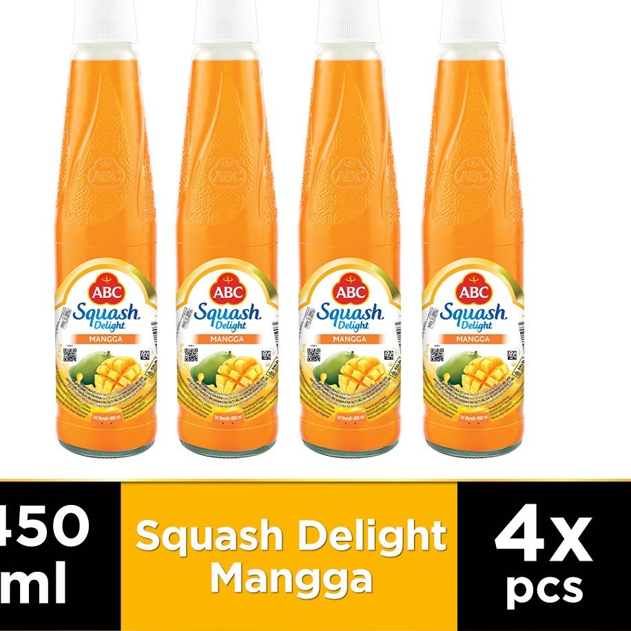 

♟ ABC Sirup Squash Delight Mangga 450 ml - Multi Pack 4 pcs ➵