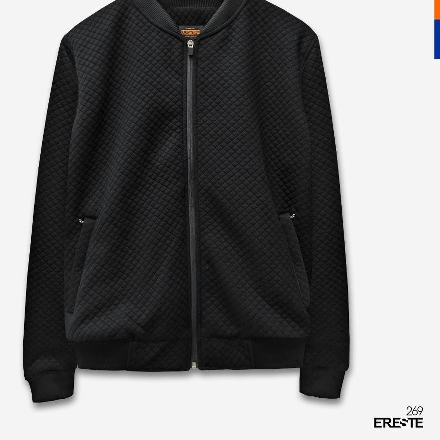 ♠ Ereste269 Jaket Pria Cozy Black Premium ✦