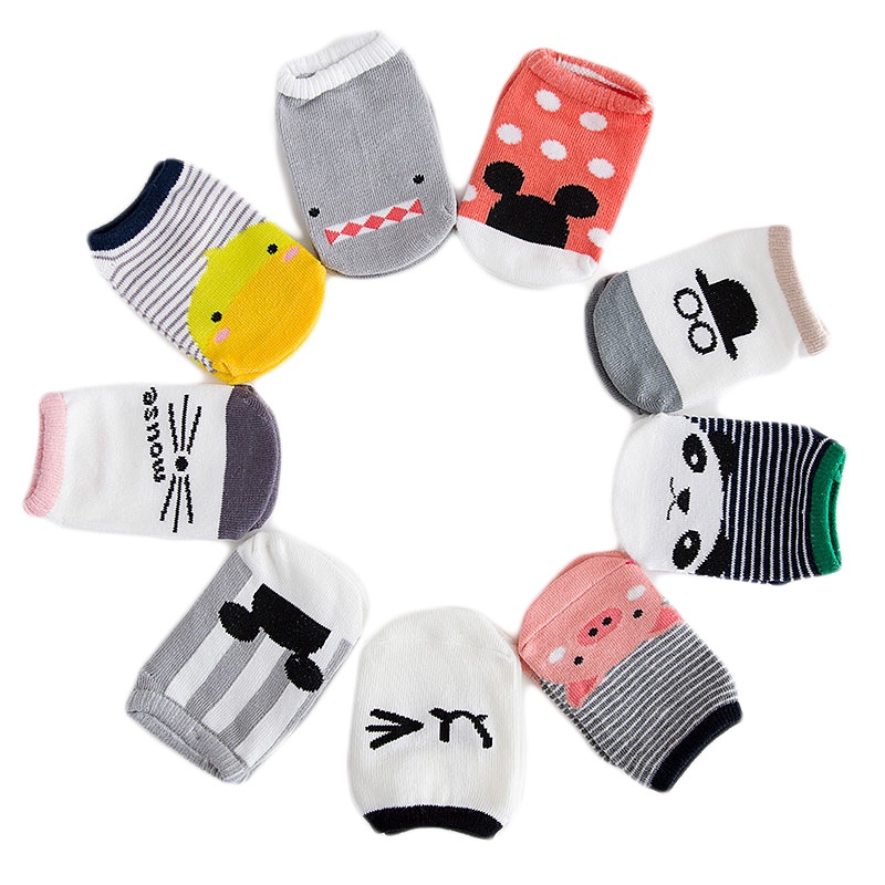 Kaos kaki Anak bayi anti slip Kaus kaki Cute Animal Baby Sock BB06