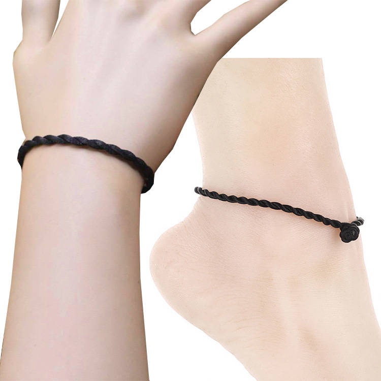 Gelang Kaki dan Tangan Tali Keberuntungan Model Simpul