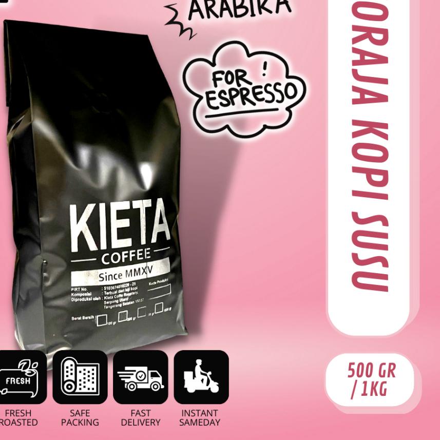 

♚ Biji Kopi Arabika Toraja Sapan untuk Kopi Susu / Espresso Blend 1kg ☚