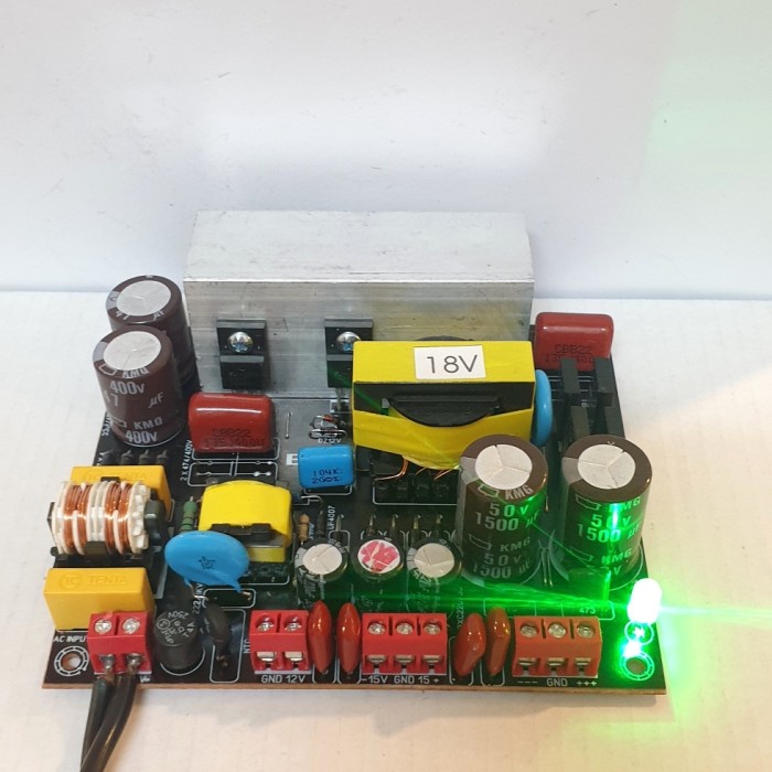 Terlaris Smps Trafo Switching 10A Ct 18V.Extra 1.5A Ct 15V &0-12V