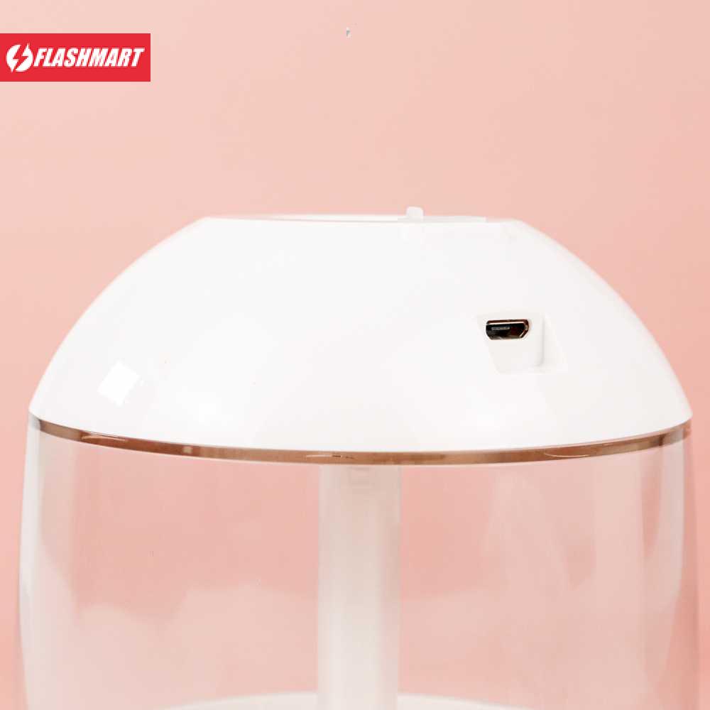 Flashmart Air Humidifier Aromatherapy + Lampu LED + Kipas USB - HUMI H013