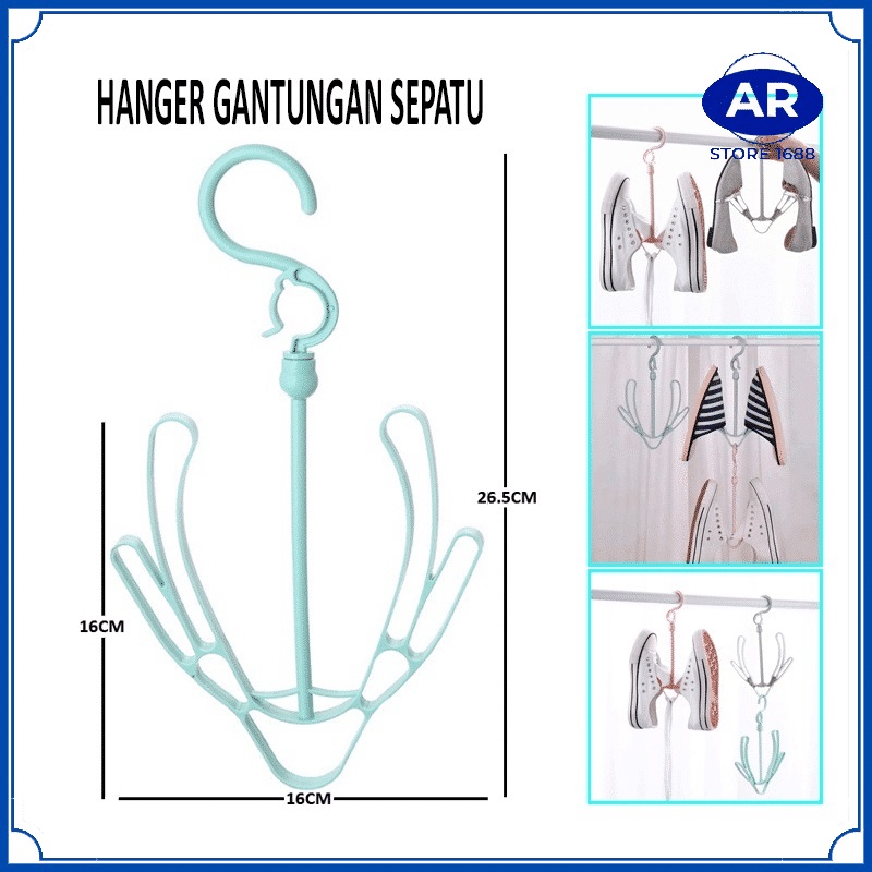 AR HANGER GANTUNGAN JEMURAN SEPATU SANDAL / GANTUNGAN PAKAIAN SERBAGUNA