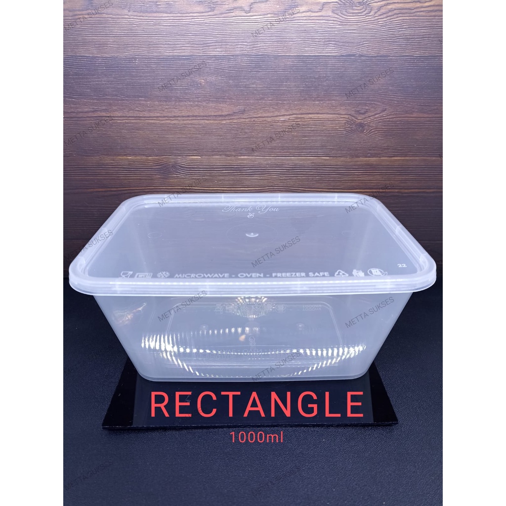 Kotak Makan Plastik 1000ml / Thinwall / Food Container / Packaging - VICTORY - PACK