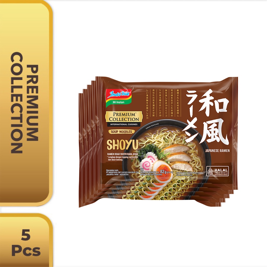 5 Pcs - Indomie Japanese Shoyu Ramen