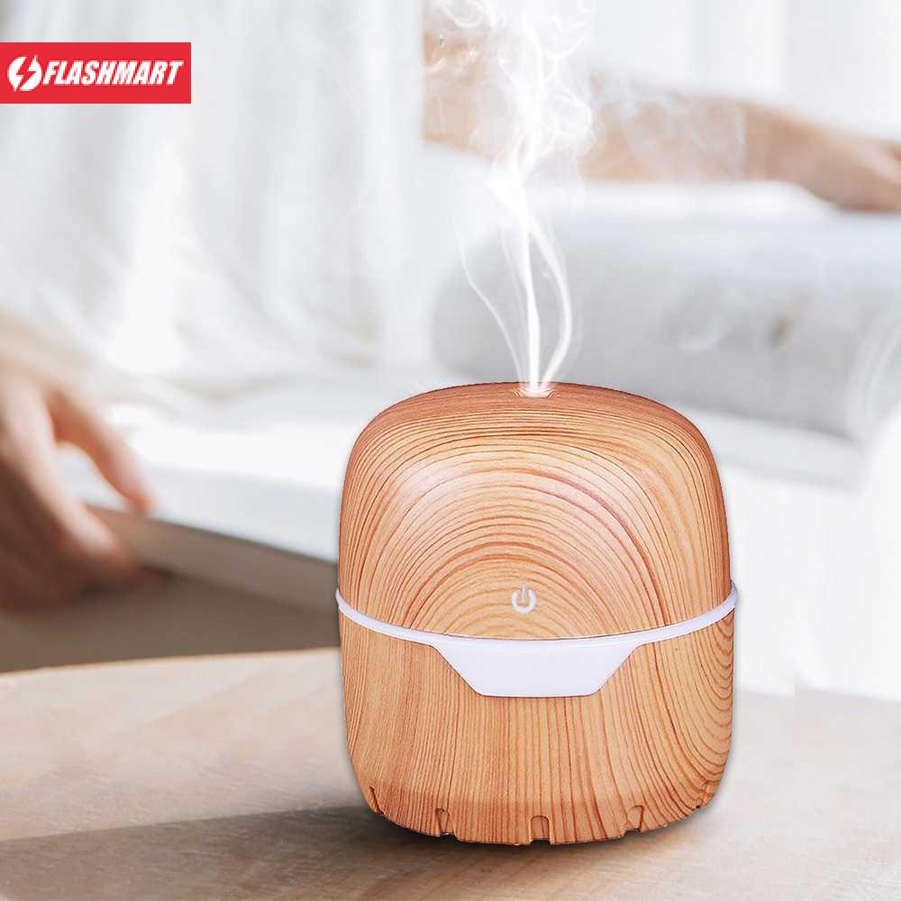 Flashmart Air Humidifier Aromatherapy Diffuser Wood Design 300ml - FZ001