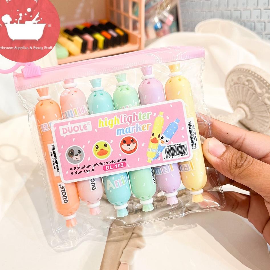 

Stock baru HIGHLIGHTER SOSIS 1 SET ISI 6 PCS WARNA WARNI COLORFUL LUCU COD SOUVERNIR TERMURAH BAGUS