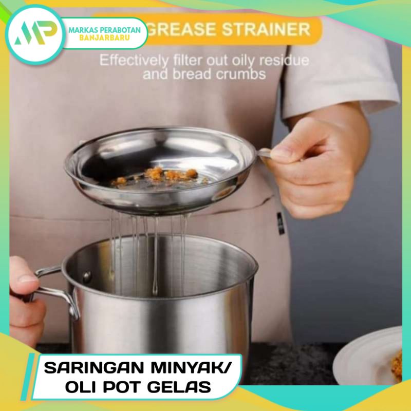 Saringan Minyak Goreng / Saringan Minyak Oil pot / Oil Pot Stainless 1300ml