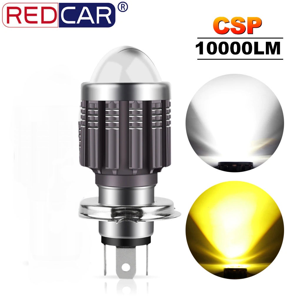 Lampu Motor LED Headlight 10000LM H4 CSP 1 PCS - P15 REDCAR - lampu motor led super terang - anti kabut -  lampu led depan - type terbaru