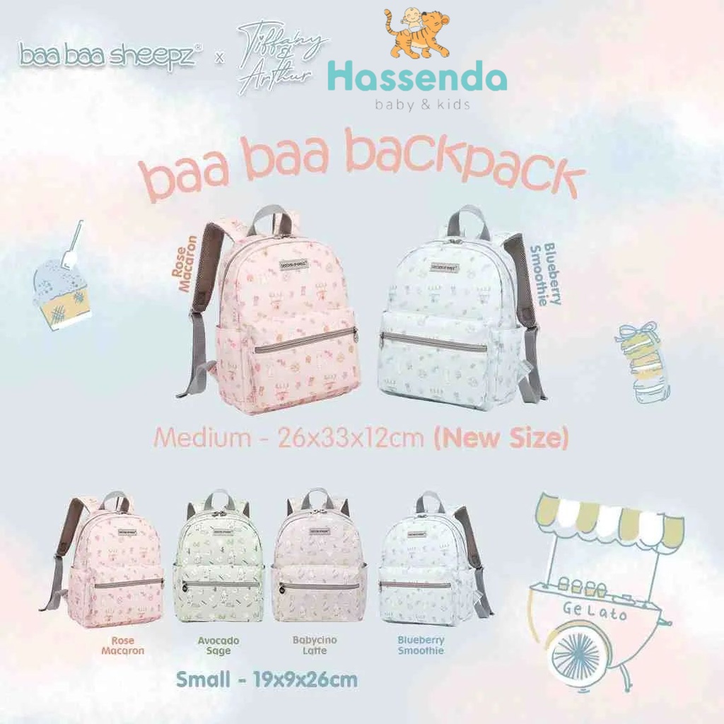 Baabaasheepz X Tiffany Backpack Chef / Tas Punggung Anak