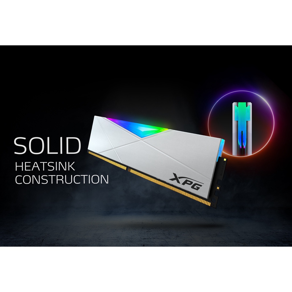 ADATA XPG SPECTRIX D50 RGB 8GB 3600Mhz SINGLE White/Grey RAM DDR4 3600
