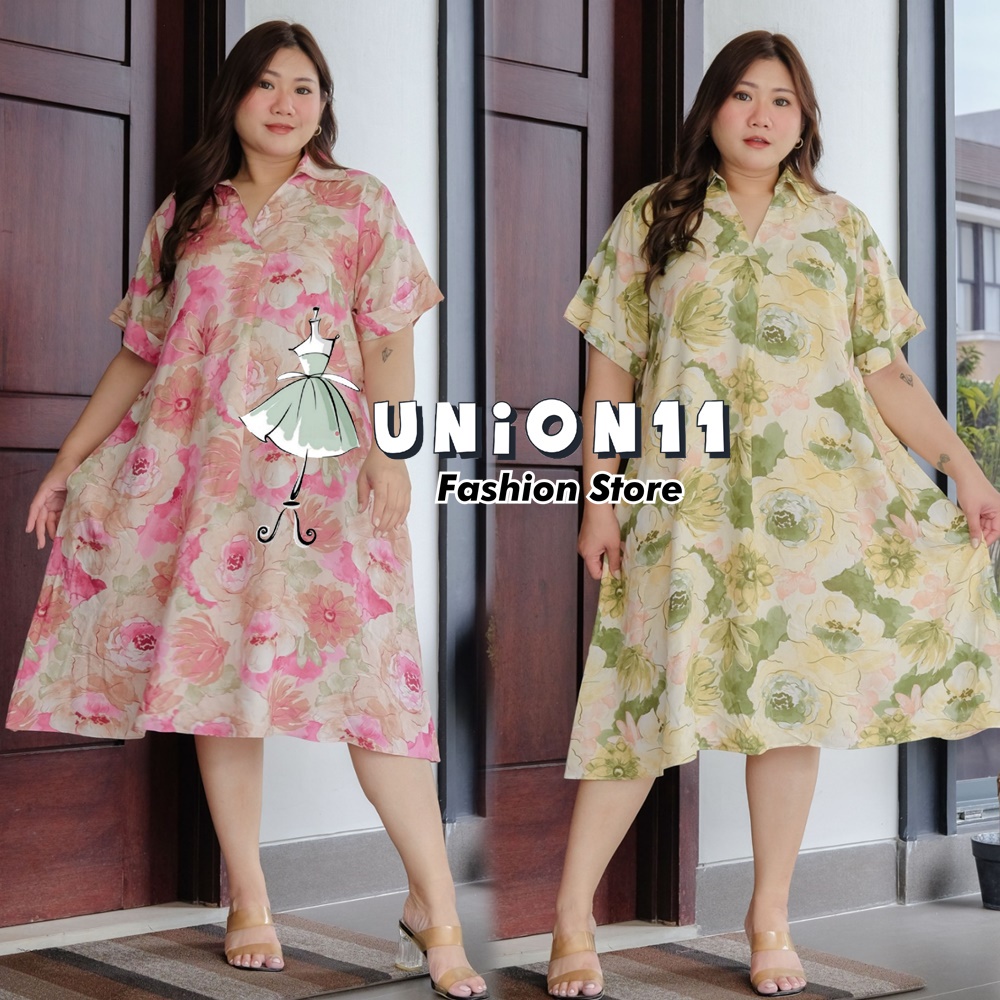 UNION11 - DRESS JUMBO WANITA LD 126 / BAJU JUMBO WANITA / BAJU KERJA WANITA BIGSIZE / DRESS JUMBO WANITA / DRESS JUMBO XXXL WANITA CHIKITA