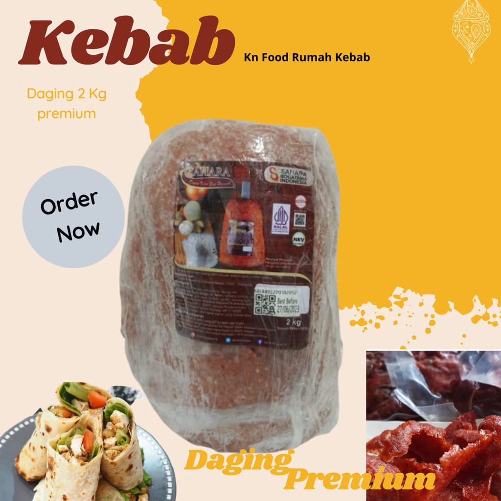 

Daging Kebab Sahara premium Tanpa Tiang 2 Kg - daging kebab