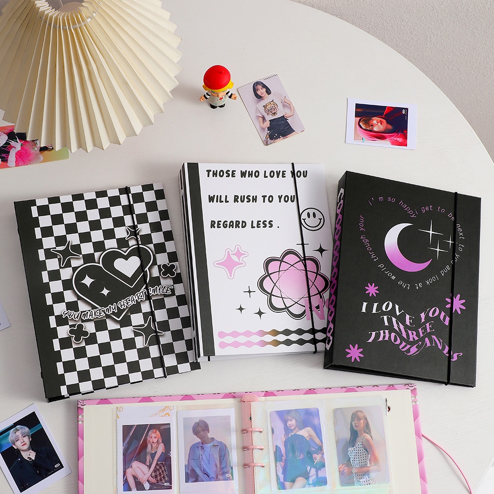 (Ready) Binder hard cover ukuran A5 high teen - album photocard A5 6 Ring