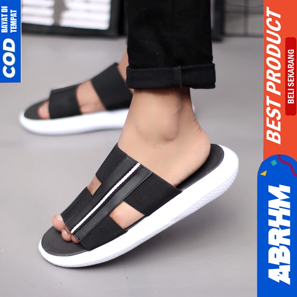 Sandal Slide Pria Sendal Selop Pria Distro Original Abrhm Gista