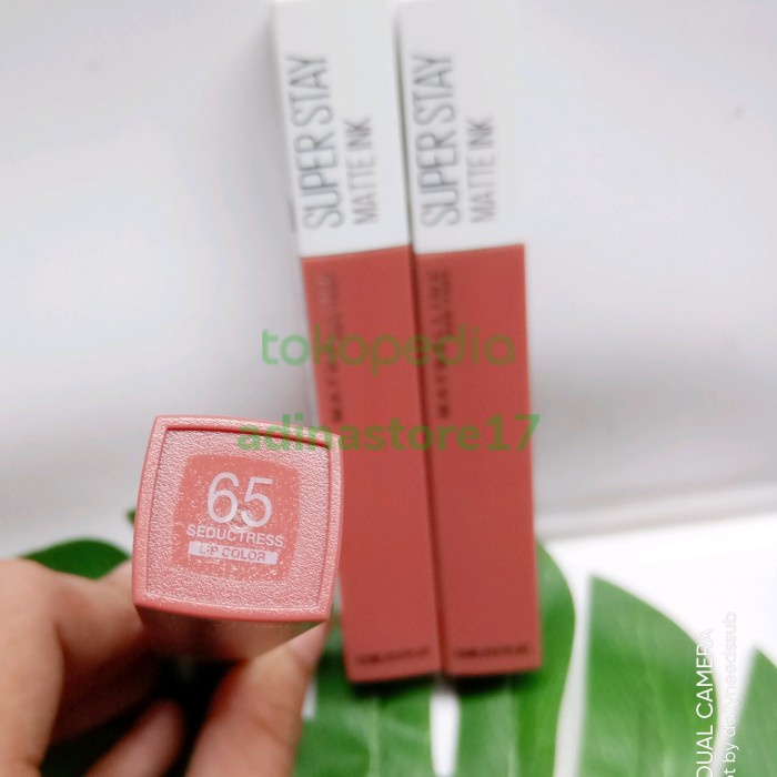 ✿ BISA COD✿ MAYBELLINE LIPSTICK MATTE SUPERSTAY INK 65 SEDUCTRESS