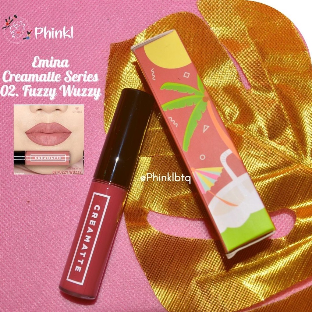 `ღ´ PHINKL `ღ´ ╰☆☆ 𝔢мιℕά ☆☆╮ Emina lip cream mattee lipstick mate cair tidak bikin bibir kering