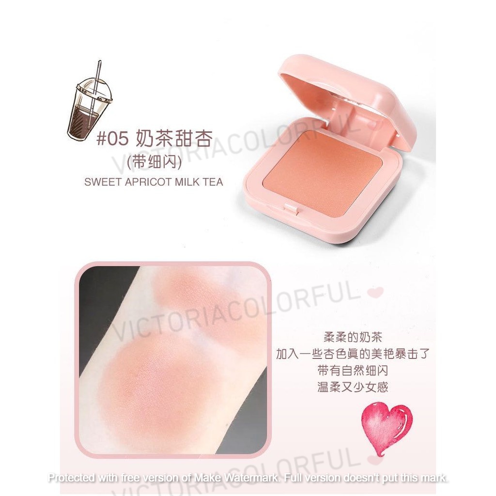 (COD) Lameila Candy Natural Orange Rouge Blush 6 Colour