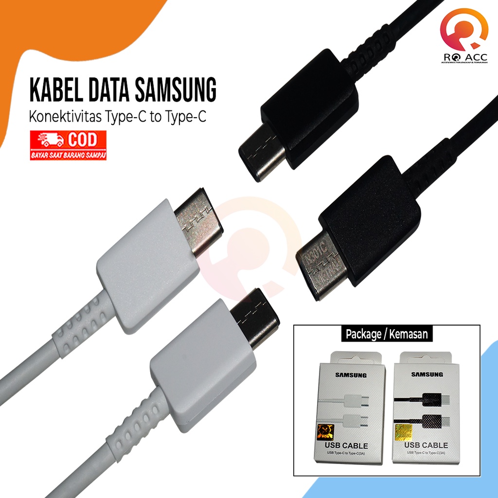 [RO ACC] KABEL DATA SAMSUNG N10 / A7 2018 SUPER FAST CHARGING ORIGINAL TYPE C