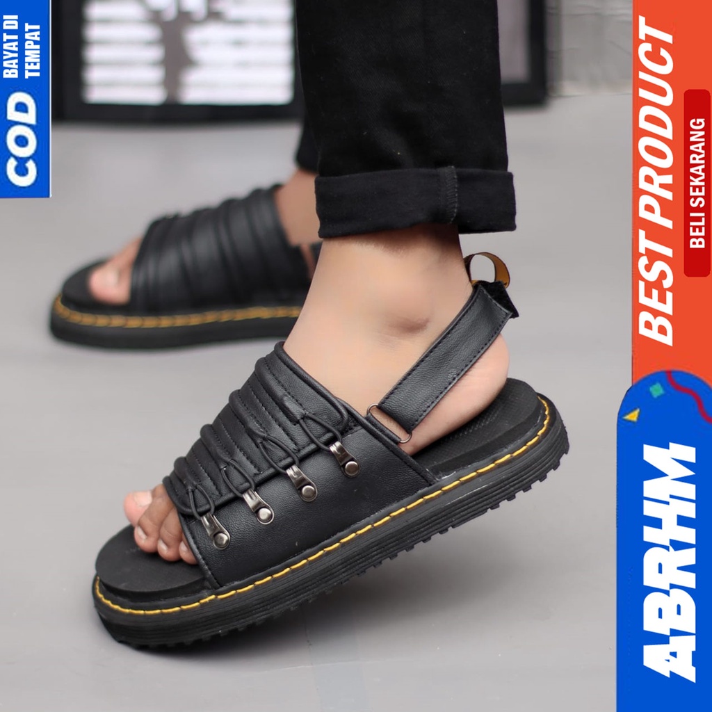 Sandal Slide Docmart Pria Sendal Selop Pria Distro Original Abraham Patrick