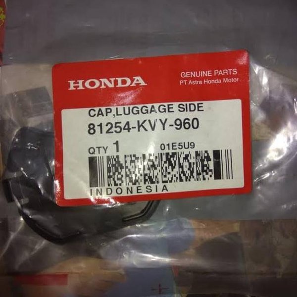 PLASTIK TUTUP BOX BAGASI BEAT KARBU  BAGIAN SAMPING  ORIGINAL AHM ASLI 81254KVY960