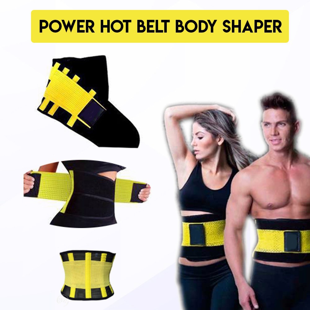 Hot Shapers Power Belt Korset Stagen Pelangsing Dengan Double Perekat