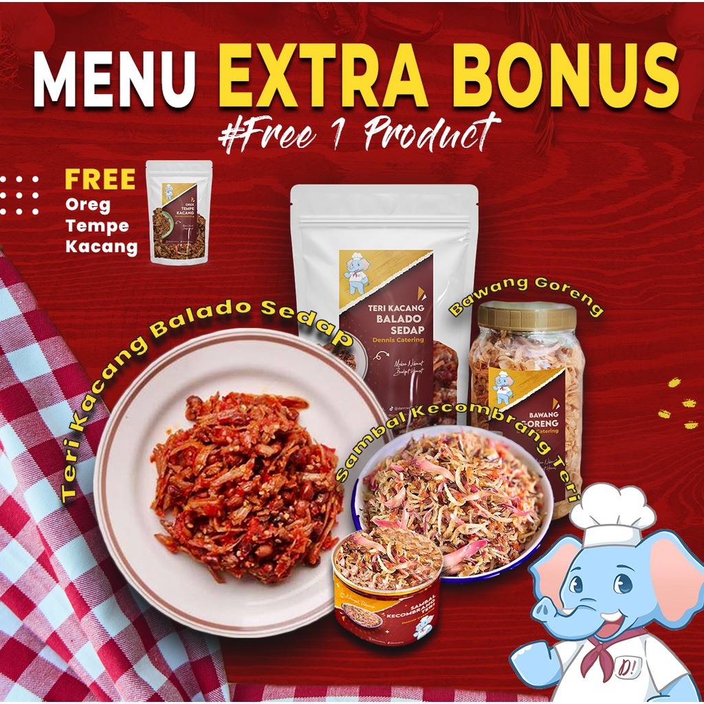 

PAKET HEMAT EKSTRA BONUS "LAUK MATANG + SAMBAL + FREE 1" - Lauk Matang Homemade Travel Pack Siap Makan by Dennis Catering