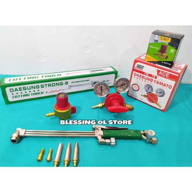 Paket Regulator+Cutting Torch/Regulator Hp Solid/Regulator Acetylene