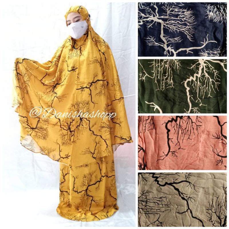 Mukena Bali cantik motif Akar varian warna