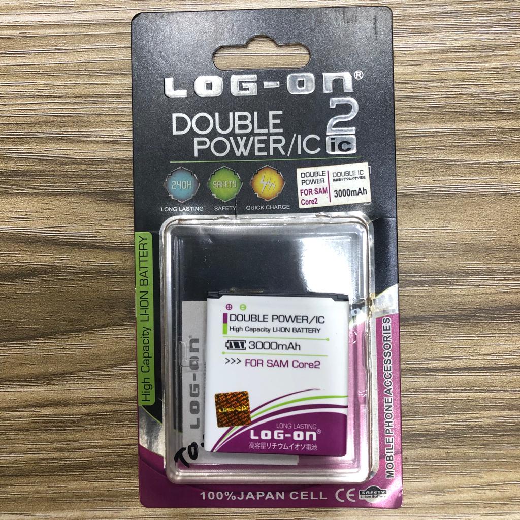 BATERAI LOG ON DOUBLE POWER SAMSUNG CORE 2 G355H