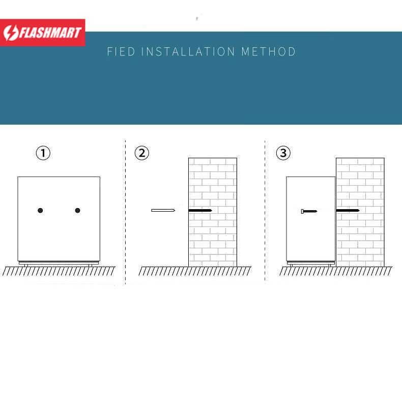 Flashmart Brankas Pengaman / Kotak Brankas Hotel Safety Box Password / Kode 31x20x20cm - 20E