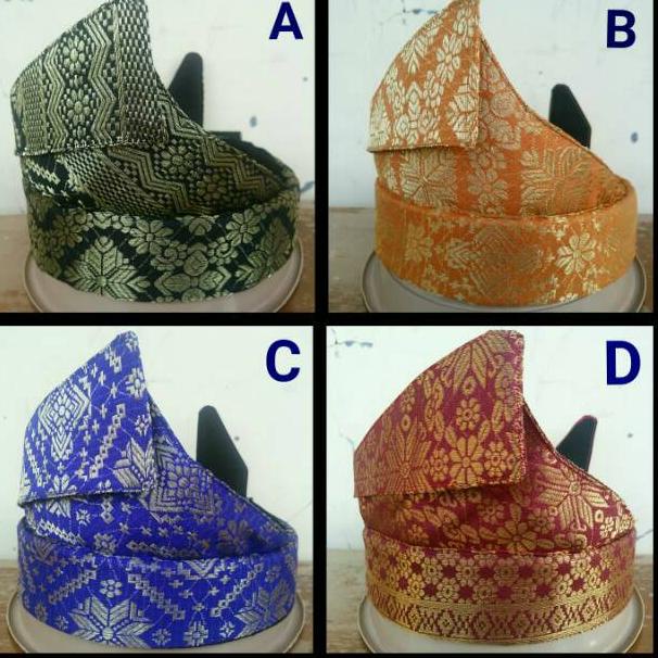 LANGSUNG KIRIM TANJAK/DESTAR/KOLOK MELAYU FULL SONGKET