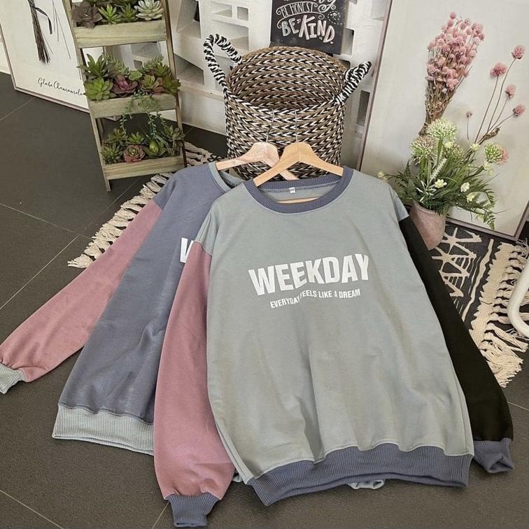 MENARIK Weekday Sweater Jumbo - LD 130 - Ukuran XXL - Sweater Hoodie Jumbo - Sweater Hoodie Pria dan