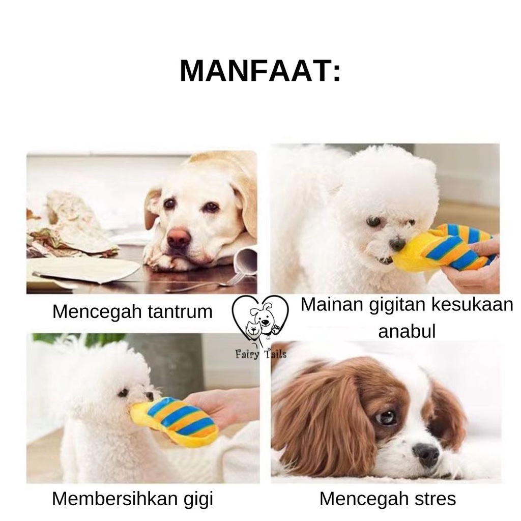 Mainan Boneka Sandal Kunyah Handmade Gigit Gigitan Untuk Anjing dan Kucing Anabul Desain Lucu | Chew Plush Slipper Toy