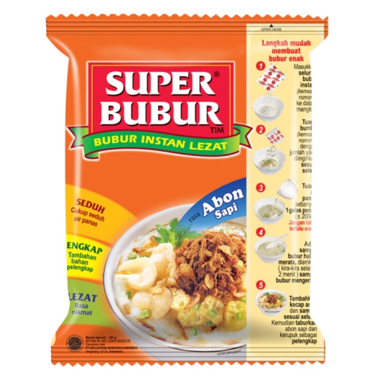 

Super Bubur Instan Abon Sapi 55G