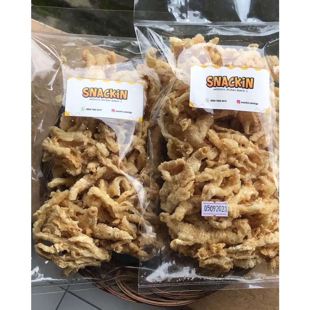 

Keripik Ceker Ayam Tanpa Tulang Cemilan Diet Premium Snackin Salatiga