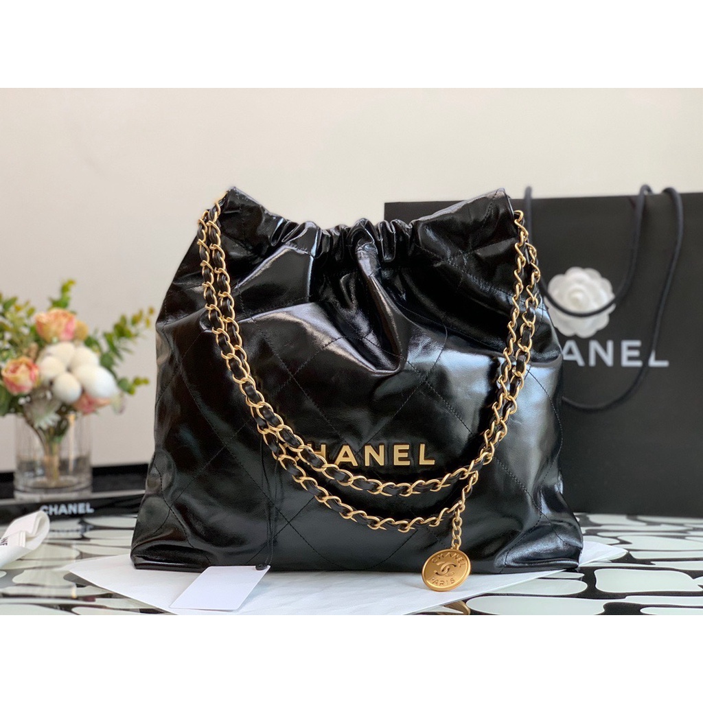 super premium tas wanita CH coco 22 handbag medium