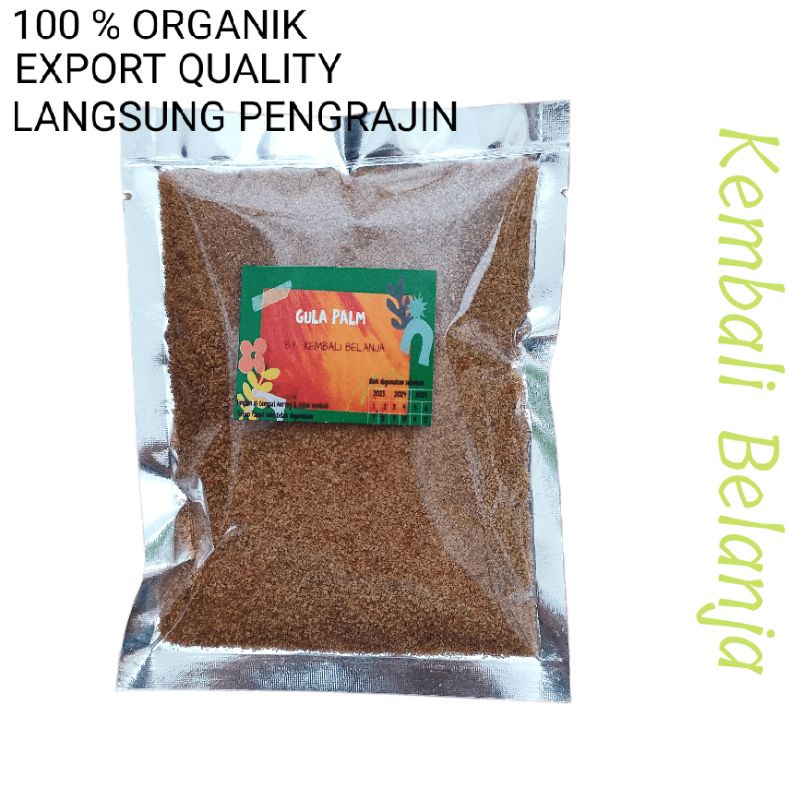 Gula Palm Organik  100 Gram/ Gula Palem Organik Grade A/ Gula Semut Organik/ Organic Palm Sugar