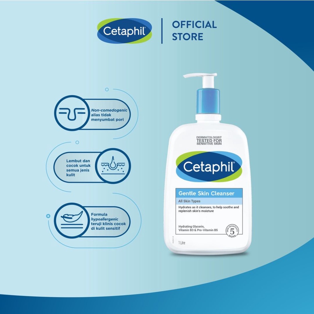 [BPOM] CETAPHIL Gentle Skin Cleanser 1 L | 1000ml