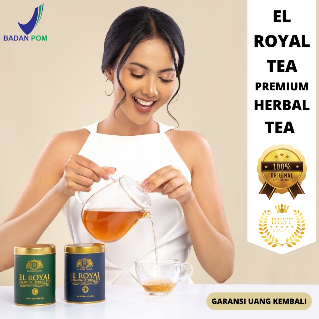 1 Paket El Royal Premium Herbal Tea - Teh Herbal Untuk Kesehatan Melancarkan Pencernaan