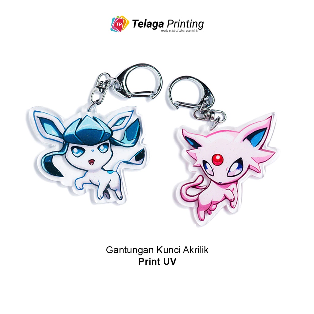 Gantungan Kunci Akrilik Custom Bentuk Print UV - Gantungan Kunci Akrilik